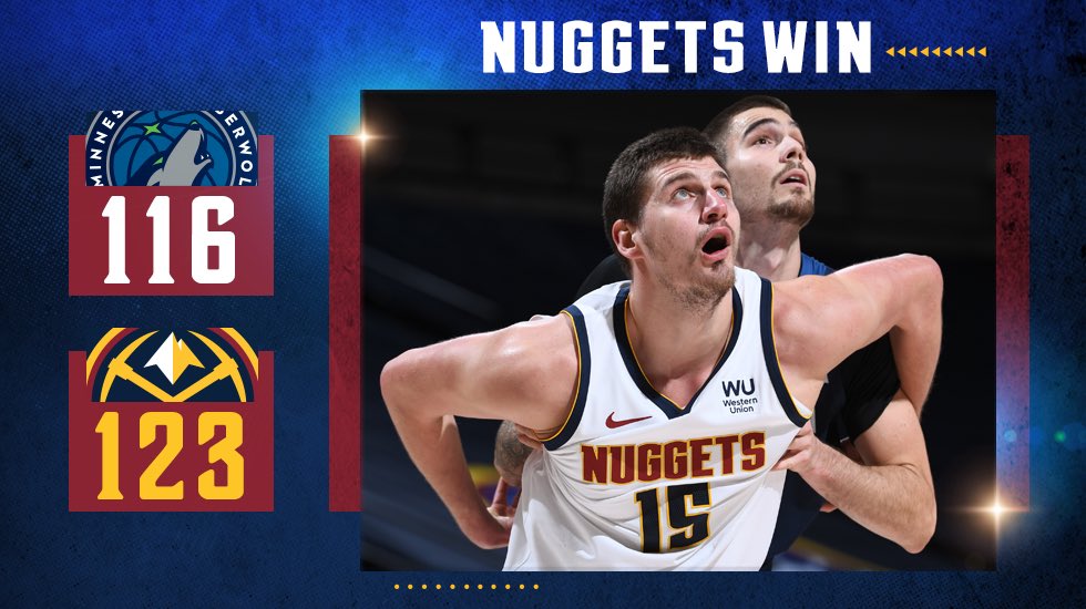 Minnesota Timberwolves 109-124 Denver Nuggets